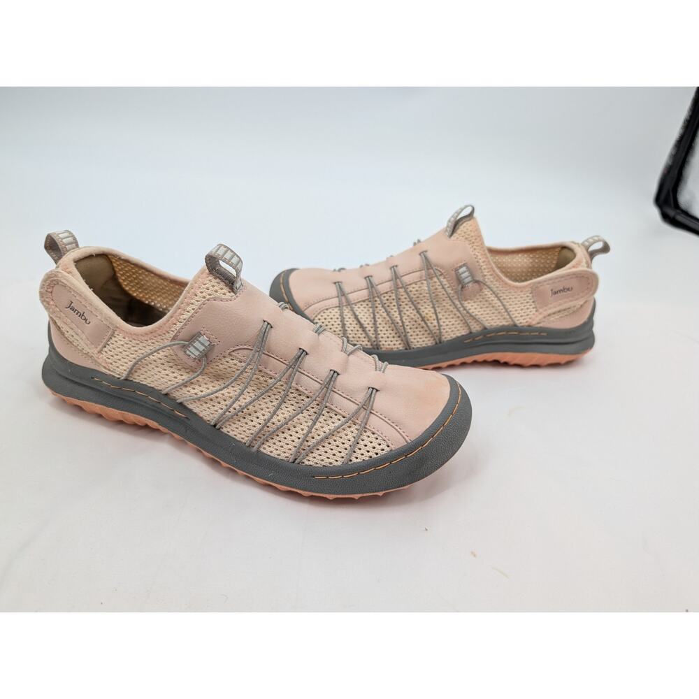 Jambu Women's Blush Pink and Gray Slip-On Sneakers